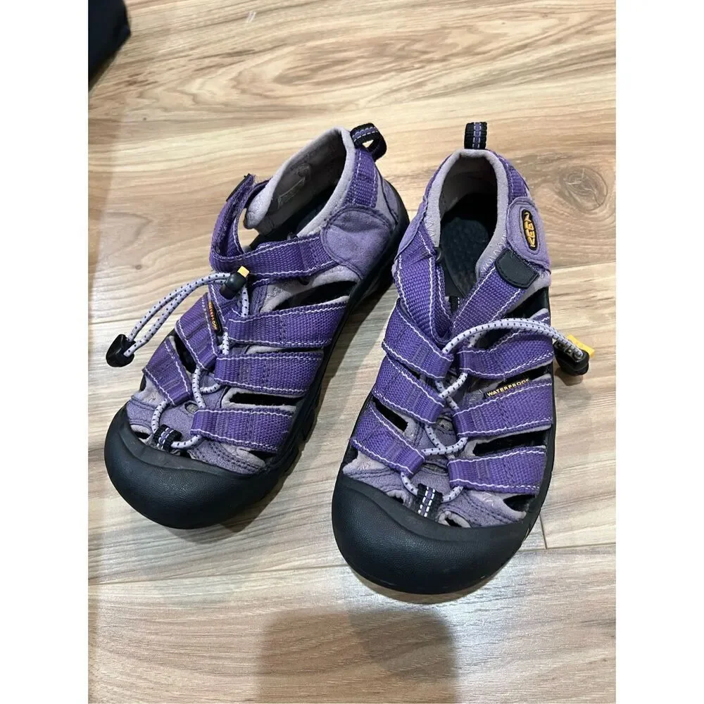 KEEN Purple Newport H2 Waterproof Sport Hiking Sandals Shoes kids Size 3
